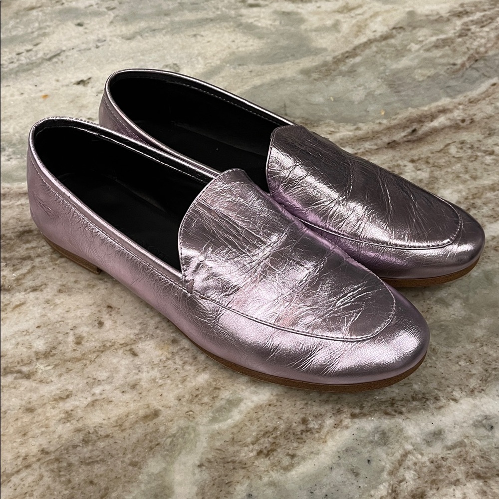 Rebecca Minkoff Metallic Pink Loafers